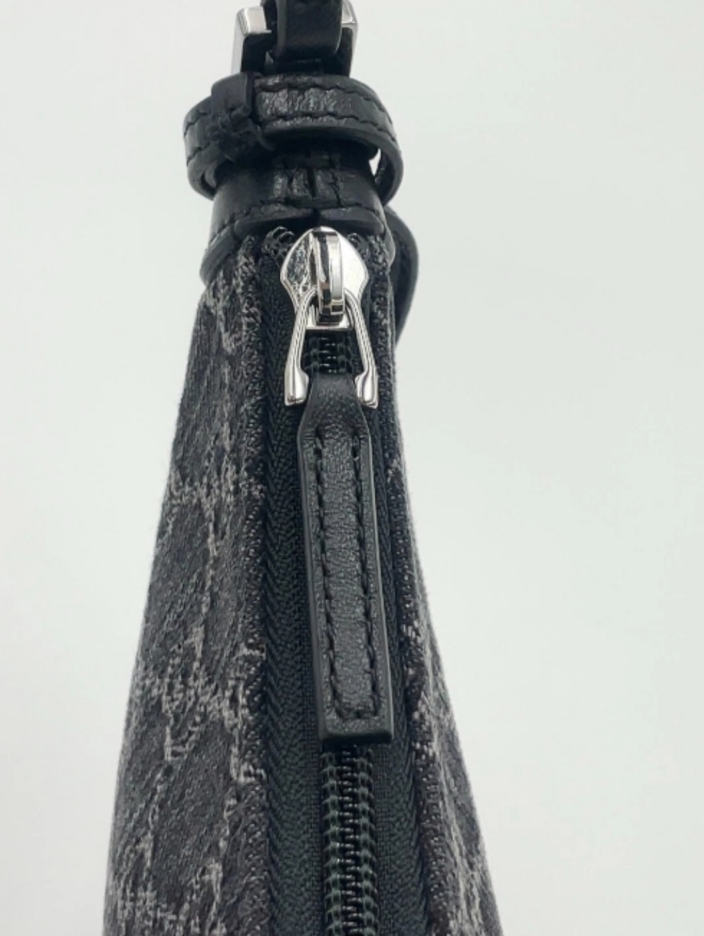 SALE! Gucci Horsebit Slim Small GG Denim/Leather Black Hand/Shoulder Bag - Picture 6 of 16